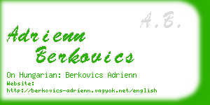 adrienn berkovics business card